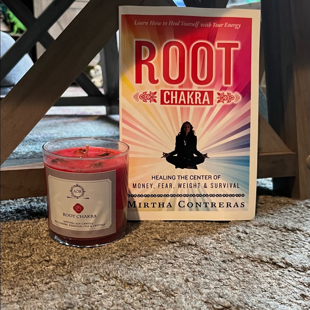 Root Chakra Balancing Guide & Soy Candle Gift Set